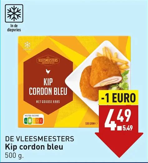 De Vleesmeesters Kip Cordon Bleu G Aanbieding Bij Aldi