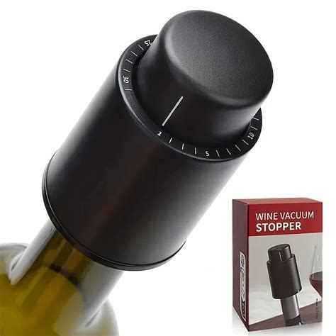 Vacuum Pump Wine Saver Cap Stopper Date Scale Record Retain Preserver