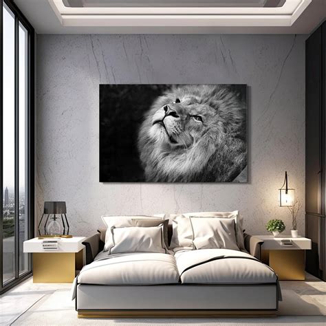 Black and White Lion Art | MusaArtGallery™