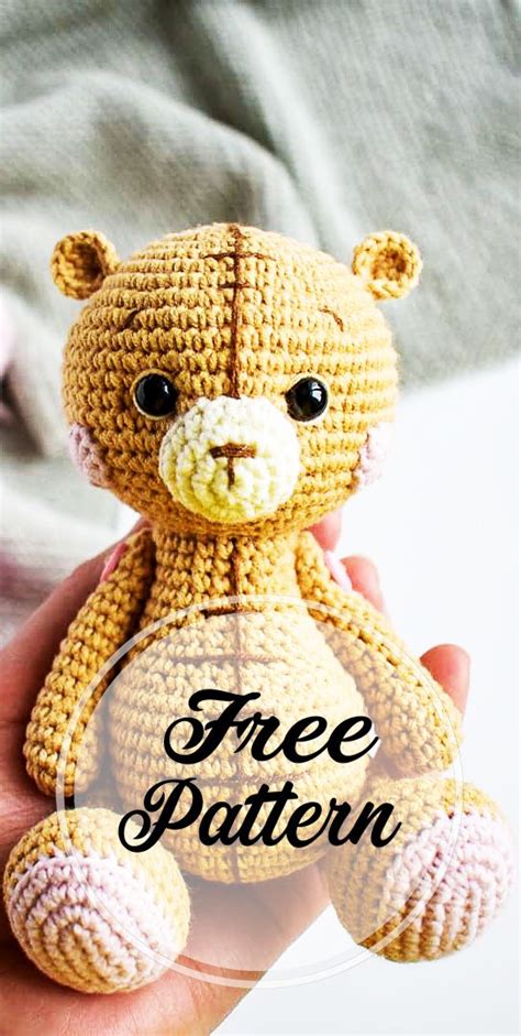 Peque O Oso De Peluche Crochet Pdf Amigurumi Patr N Gratis En Espa Ol