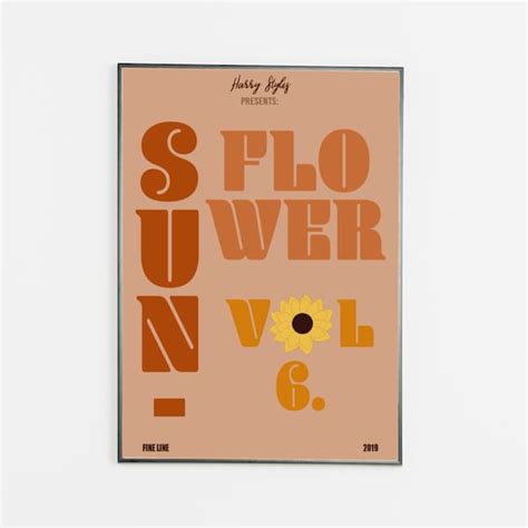 Sunflower Vol. 6 Harry Styles - Etsy