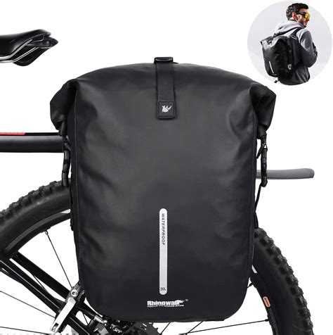 Alforja Para Bicicleta Rhinowalk Bolsa Trasera De 20 Litros Bolsa De