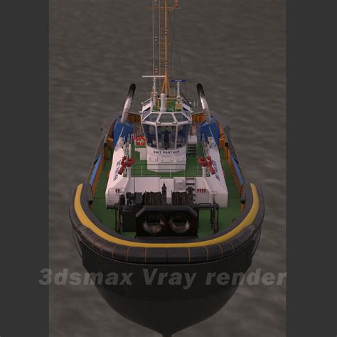 TugBoat Smit 3D Modell 199 Ma C4d Max Obj Fbx Free3D