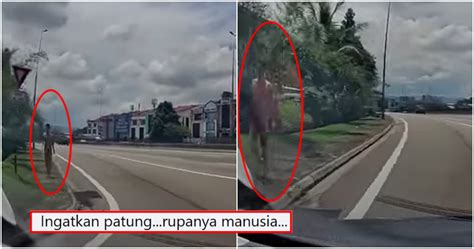 Watch Naked Man Walking On Roadside Curb Captured On Dashcam In Seri