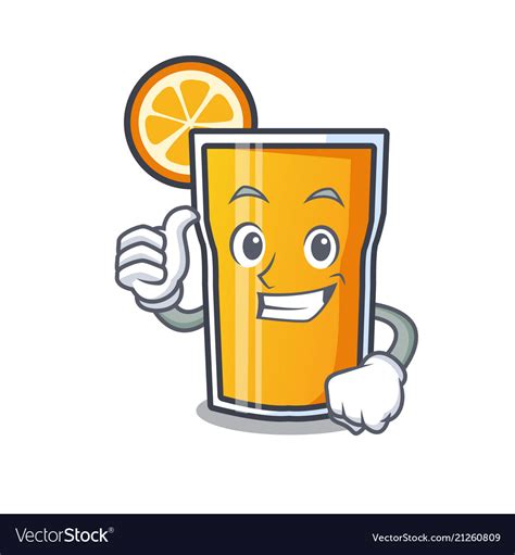 Cartoon Orange Juice