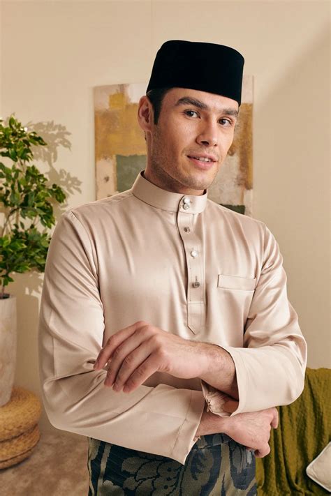 SIPO 2024 EID BAJU MELAYU MODEN IN SEASHELL NUDE Buy Baju Melayu Mod