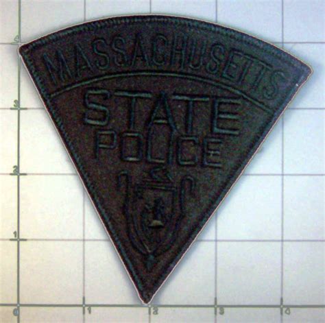 Massachusetts State Police Black Law Enforcement Patch