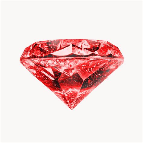 Red diamond, luxury jewel isolated | Premium Photo - rawpixel