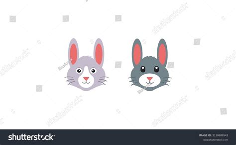 Different Rabbit Face Vector Emoji Set Stock Vector (Royalty Free) 2120689541 | Shutterstock