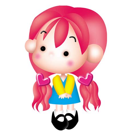 Girl Anime Cute Character Cartoon Emotion Illustration Clipart Drawing