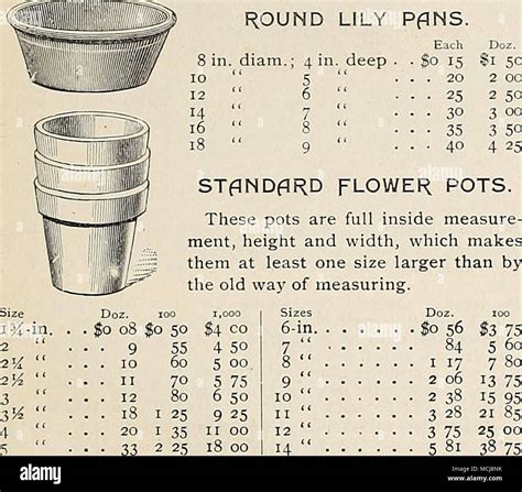 Flower Pot Sizes