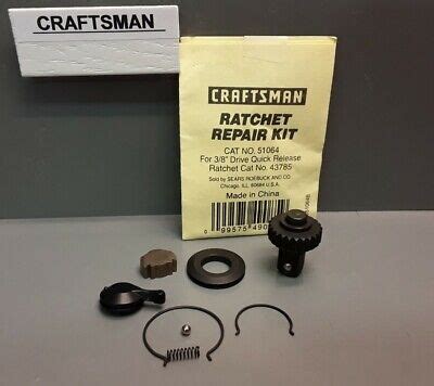 Craftsman Ratchet Repair Kit For Quick Release Ratchet