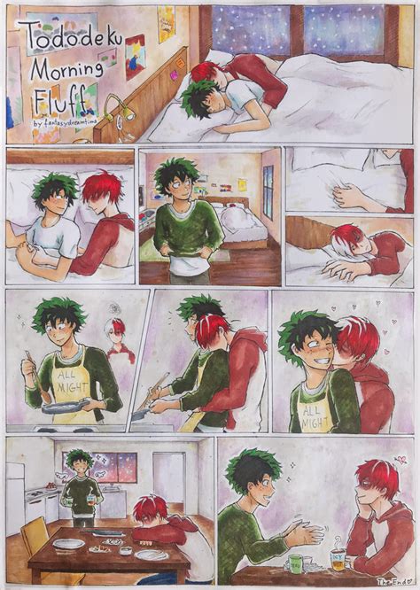 Tododeku Morning Fluff [COLORED] by fantasydreamtima on DeviantArt