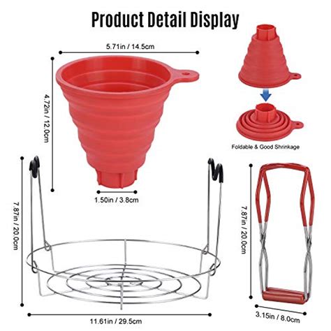 Loinfe Packs Canning Supplies Canning Rack Kits Included Canning Jar