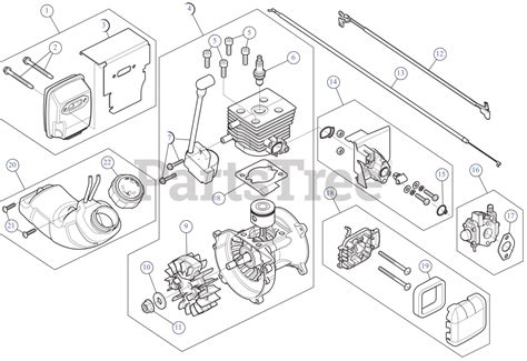 Craftsman Bv 225 Cmxgaamr7bvm 41ar7bvm791 Craftsman Blower Vacuum Engine Assembly Parts