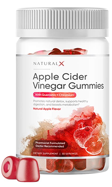 Apple Cider Vinegar Gummies Natural Apple Flavor Natural X