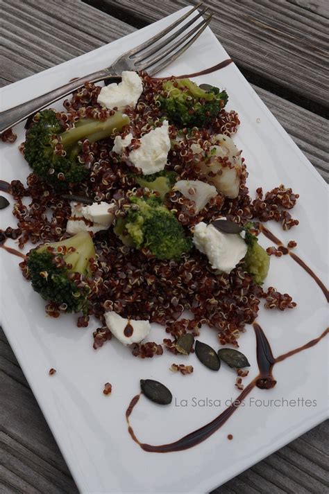 Salade De Quinoa Rouge Brocolis Chou Fleur La Salsa Des Fourchettes