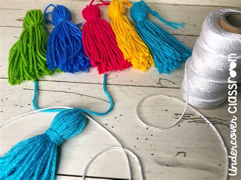 Yarn Tassel Garland DIY Undercover Classroom Diy Tassel Garland