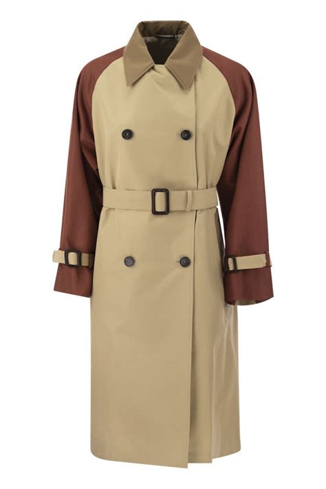 Buy Max Mara Canasta Miele Reversible Trench Coat Beige At 33 Off