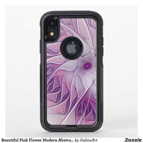 Beautiful Pink Flower Modern Abstract Fractal Art Otterbox Iphone Case Zazzle Fractal Art