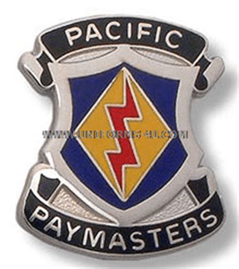 army  finance battalion unit crest dui