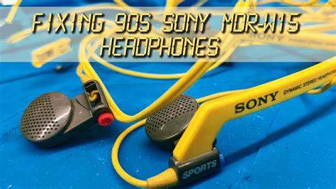 Fixing 90s Sony Sports Mdr W15 Walkman Yellow Headphones Youtube