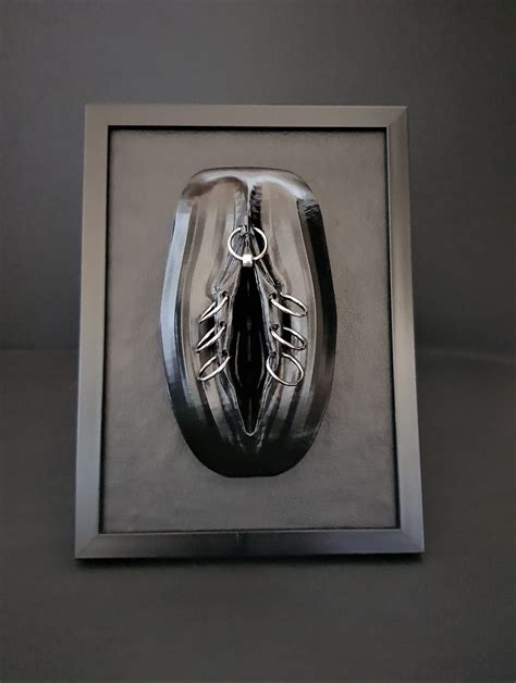 Multi Pierced Vagina D Art Sculpture Erotic Vulva Wall Art Etsy Canada