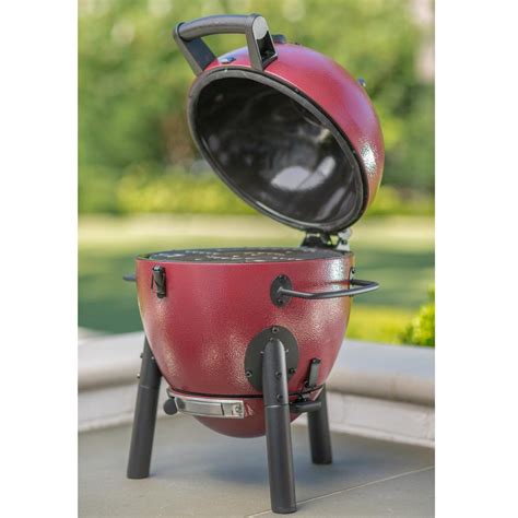 Char Griller Akorn Kamado Kooker Jr Durable Cast Iron Charcoal Grill