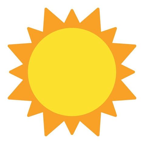 Vector De Icono De Sol Animado En Fondo Blanco En Imagenes De