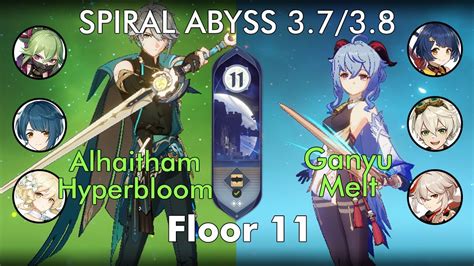 Spiral Abyss Floor Alhaitham Hyperbloom And Ganyu Melt