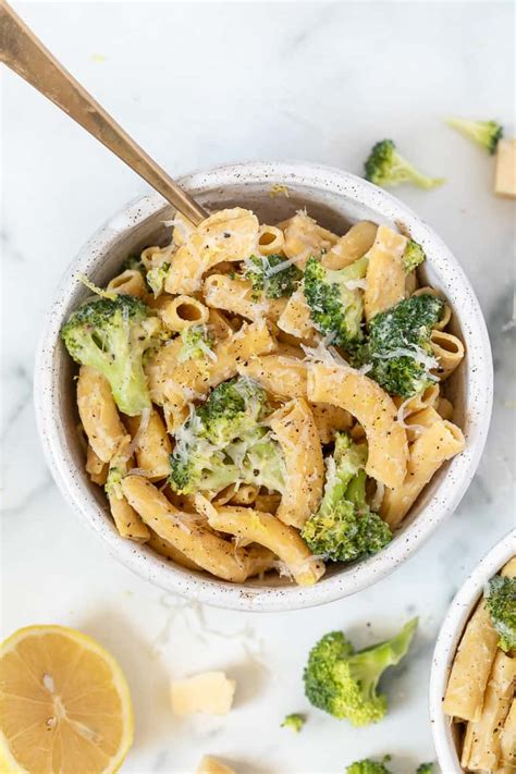 Creamy Lemon Broccoli Pasta Recipe One Pot And Vegan