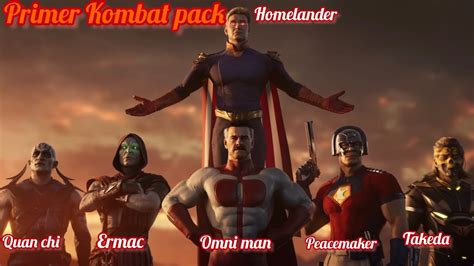 OFICIAL KOMBAT PACK 1 MORTAL KOMBAT 1 PEACEMAKER OMNI MAN TAKEDA ERMAC