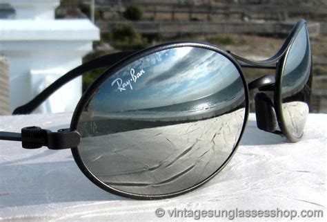 Ray Ban Orbs Ellipse Black Chrome G 31 Mirrored Sunglasses