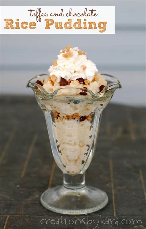 Toffee And Chocolate Rice Pudding