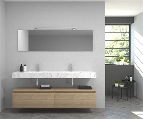 EMENÉ Pack COSMO roble bardolino 180CM lavabo porcelánico calac