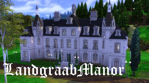 Landgraab Manor The Sims 4 Speed Build With CC YouTube