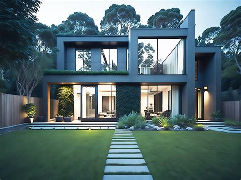 Premium Ai Image Beautiful Modern Style Luxury Home Ai Generated