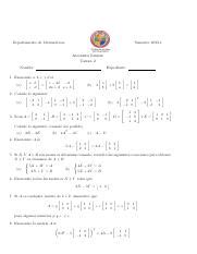 Algebra Lineal Tarea 2 MODFICADA 1 Pdf Departamento De Matematicas