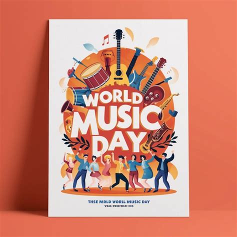 Premium Photo World Music Day Poster Design