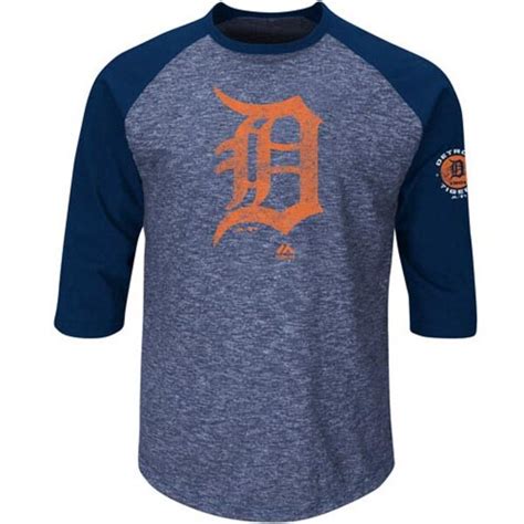 Majestic Detroit Tigers Navy Big And Tall Ready To Go Fashion Raglan