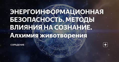 ЭНЕРГОИНФОРМАЦИОННАЯ БЕЗОПАСНОСТЬ. МЕТОДЫ ВЛИЯНИЯ НА СОЗНАНИЕ. Алхимия ...