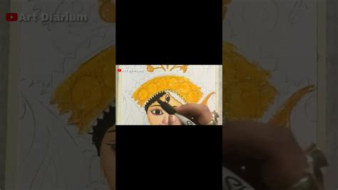 Navratri Special Maa Durga Painting Shorts Artdiarium Youtube