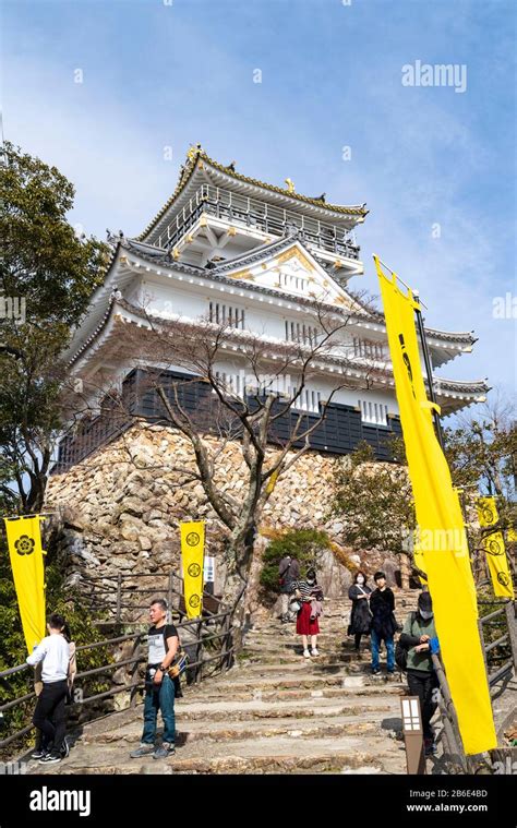 Gifu Castle located at the top of Mt.Kinka, Gifu City, Gifu Prefecture ...