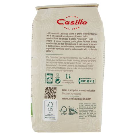 Molino Casillo Integrale Bio Farina Integrale Bio G Carrefour