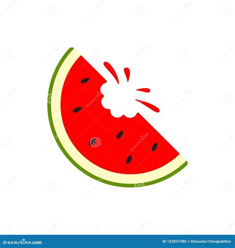 Icono De La Sand A Sand A Del Vector Fruta De La Rebanada Aislada