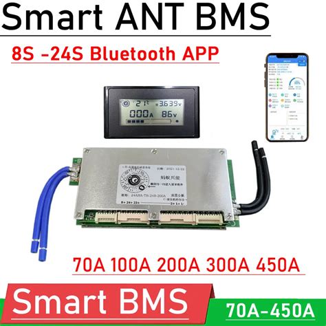 Ant 10s 24s Bms Bluetooth Smart Lithium Battery Protection Board 450a 300a 200a 100a Li Ion