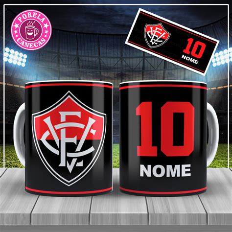 Caneca Personalizada Futebol Vit Ria Elo Produtos Especiais