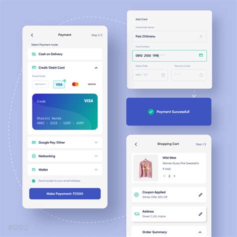 Credit Card Checkout App Design Images Behance