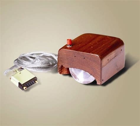 A prototype of the first computer mouse (wut?!), a creation by Douglas ...