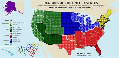 The 6 Unique Regions Of The United States Objective Lists